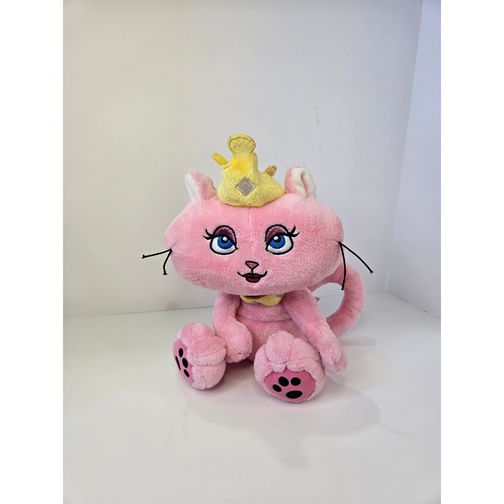 Animal Alley Catrina the Princess Pink Cat Plush Yellow Crown Toys R Us